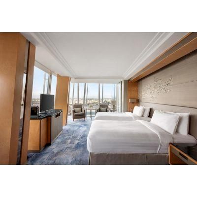 Modern 5 Star Hotel Room Furniture Custom Wood Luxury Bedroom Sets for Hilton Hotel