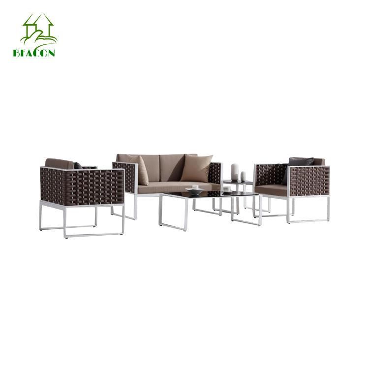 Outdoor Leisure Garden Modern Hotel Resort Villa Project Patio Aluminum Sofa Furniture Set