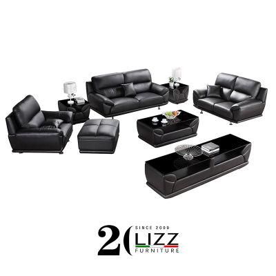 Nordic Hot Selling Office Living Room Modern Furniture Leisure Modular Couch Genuine Leather Sofa