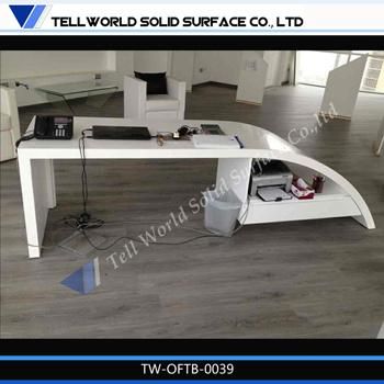 Luxury Office Table Curved Office Table for Leader Office