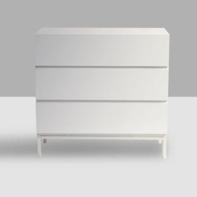 High Gloss Sideboard Chest of Drawers for Bedroom White