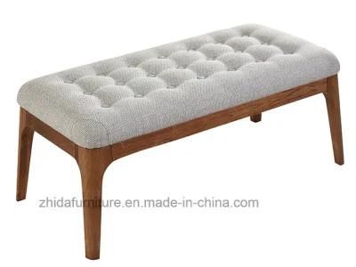 Hot Sales Modern Solid Wood Fabric Stool