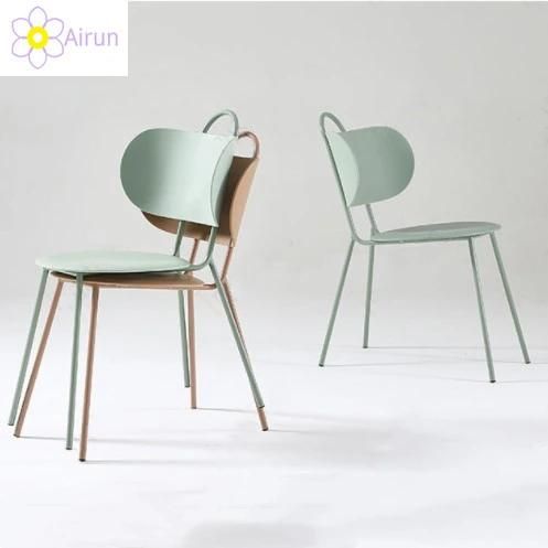 Dining Room Furniture Metal Frame New Design Plastic Seat Dining Chair