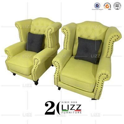 Classical Design Modern Leisure Home Furniture Living Room Single Genuine Leather Sofa Chair