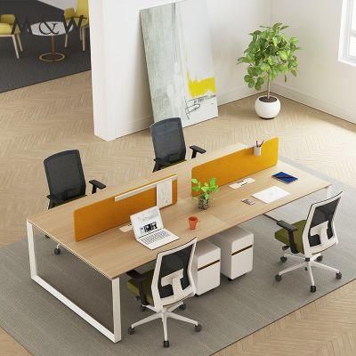Factory Wholesale Standard Size Table Melamine Desk Staff Workstation Office Furniture