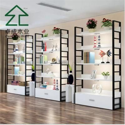 Metal Frame with 15mm Thickness Melamine MDF Bookcase