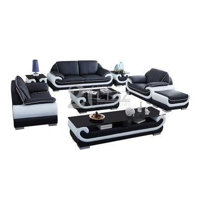 New European Style Home Furniture Set Living Room Leisure Genuine Leather Sofa Set