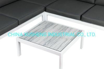 Modern Furniture Metal Frame Sofa Set with Table
