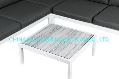 Modern Furniture Metal Frame Sofa Set with Table