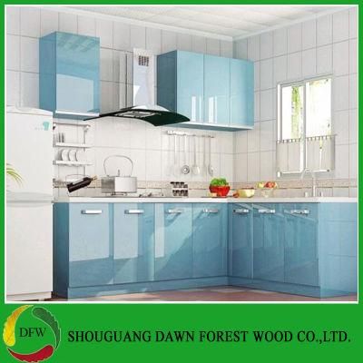 Modern Design High Glossy Lacquer Plywood Material Kitchen Cabinets