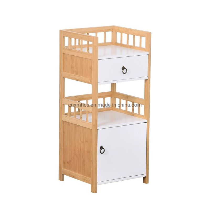 Livingroom Storage Cabinet with Doors, Shelves, Floor Bathroom Rack, Multifunctional Wooden Accent Cabinet, Bathroom Laundry Room Entryway Kitchen Pantry