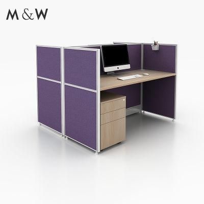 Wholesale Cubicles Workstation Cubicle 2 Person Call Center Round 2 Curved Work Station Desk Office Furniture