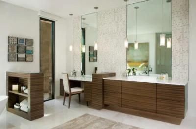 Luxurious Modern Design Wood Cupboard Melamine Grain Vanity Cabinets Bathroom Storage Cabinets
