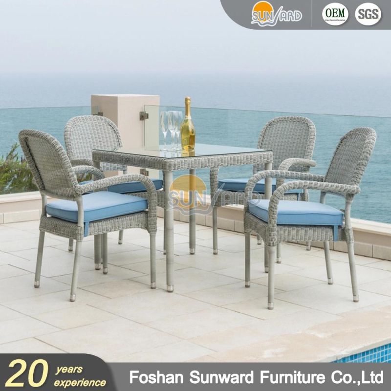 Modern New Design Resort Home Hotel Restaurant Wicker Rattan Indoor and Outdoor Dining Chair Furniture