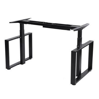 Electric Double-Motor Sit Stand Height Adjustable Standing Desk Frame, Anti-Colllsion Standing Desk