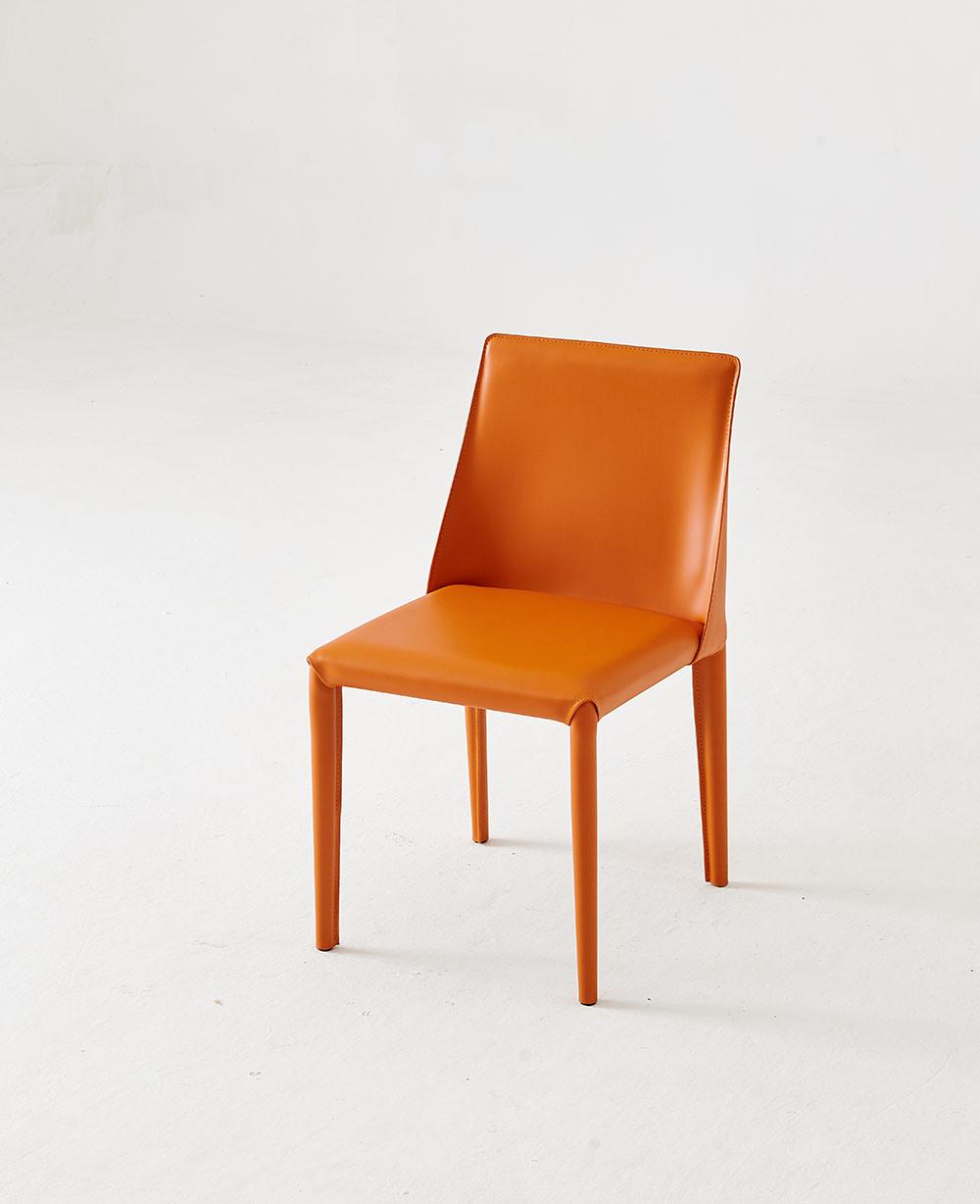 Office Restaurant Furniture Orange Coffee Chair Dining Chair