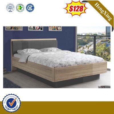 King Size Oak Color Modern Design Office Furniture Bedroom Bed