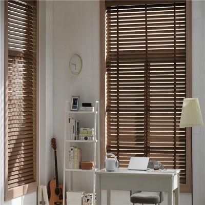 Hot Sale Colorful Window Curtain Paulownia Manual Venetian Blinds