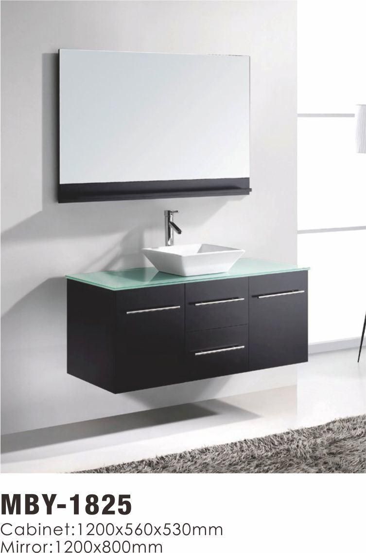 Hot Sale High Gloss White MDF Bathroom Furniture with Mirror Cabinet