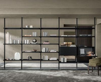 Simple Style Full Aluminum Living Room Storage &amp; Displayed Bookcase Cabinet