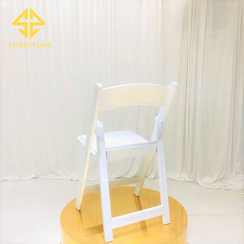 2021 Plastic Outdoor Furniture White Folding Dining Chair Hotel Wedding Events Chairs