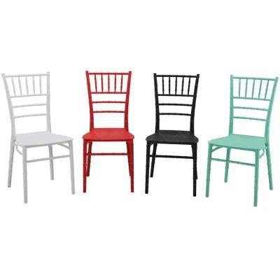 Restaurant Banquet Furniture Wedding Stacking Metal Frame Chiavari Chair Dining Chair