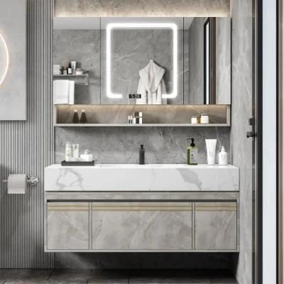 Nordic Modern Simple Rock Board Basin Bathroom Cabinet Toilet Wash Table Light Luxury Sink Wash Basin