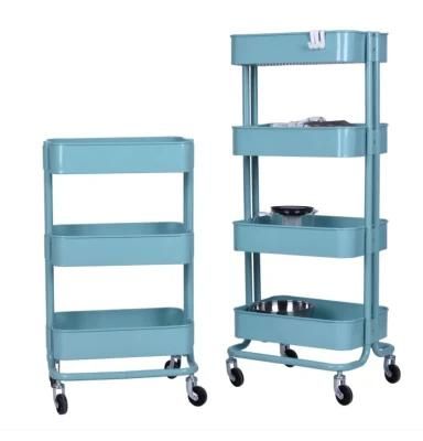 Rolling Utility Mobile Storage Organizer Cart Wheel Kitchen Rack Trolley