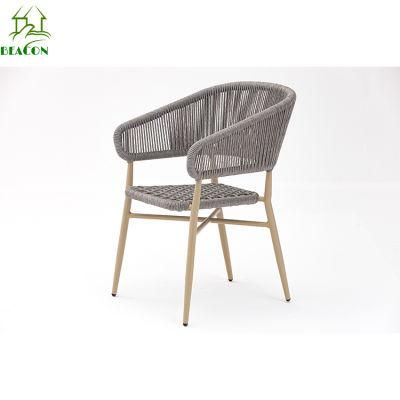 Modern Balcony Garden Chair Outdoor Waterproof Fabric Woven Rope Outdoor Chair