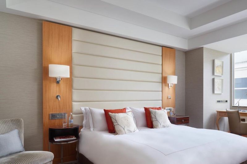 Custom Modern Design Plywood Cover with Wood Veneer Hotel Bedroom Furniture