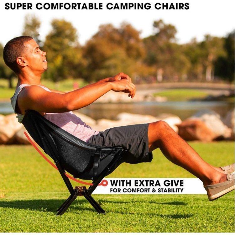 360 Degree Rotation Portable Folding Camping Chair