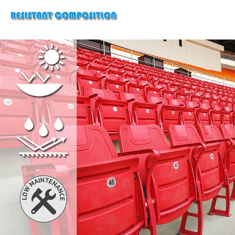 HDPE Foldable VIP Stadium Chairs Plastic Folding Stadium Seats for Wholesale
