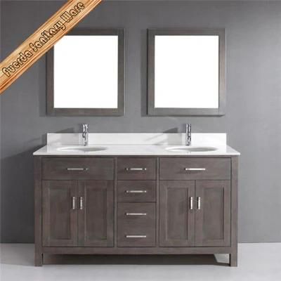 Fed-1952 Sanitaryware Vanity Solid Wood Bathroom Vanity Home Furniture