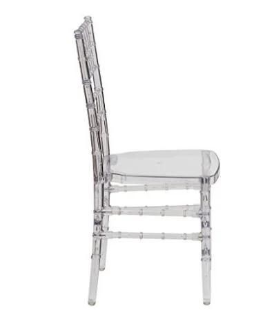 New Design Polycarbonate Clear Chiavari Chair for Wedding Rental