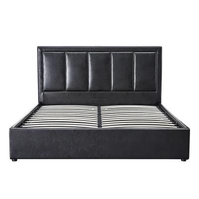 New Design Home Furniture Bedroom Modern King Size PU Leather Upholstered Bed