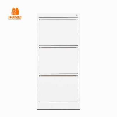 Vertical Filing Cabinet with 3 Push-Puling Door, Customized Modern Furniture