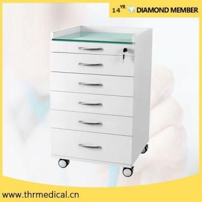 Modern Mobile Cabinet Cart 5 Drawers Dental Clinic Stainless Steel Mobile Rolling Dental Cabinet