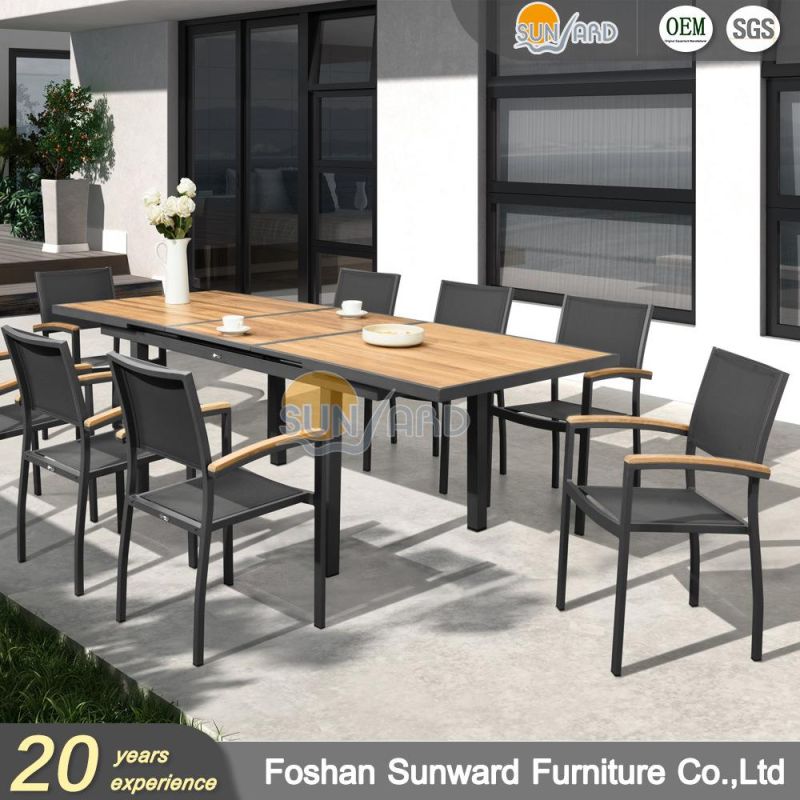 Square Small Gathering Outdoor Bistro Dining Table Set Terrace Balcony Garden Furniture
