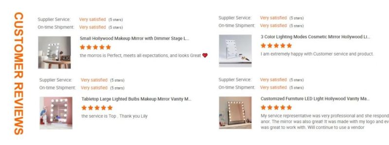 Wholesale Lighted Makeup Mirror with LED Bulbs and Touch