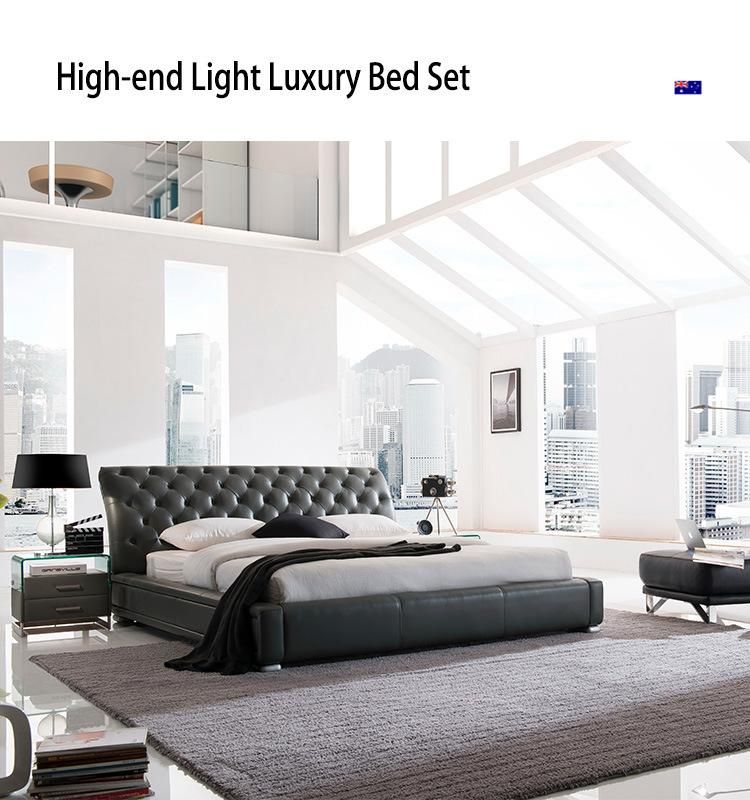 High-End Luxury Bed Wholesale Wooden Furniture Bedroom Set Home Bedroom Furniture Gc1621