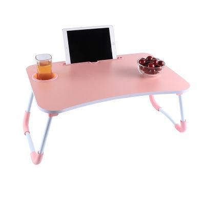 Adjustable Mobile Hospitable Folding Laptop Table for Leaning on Bed