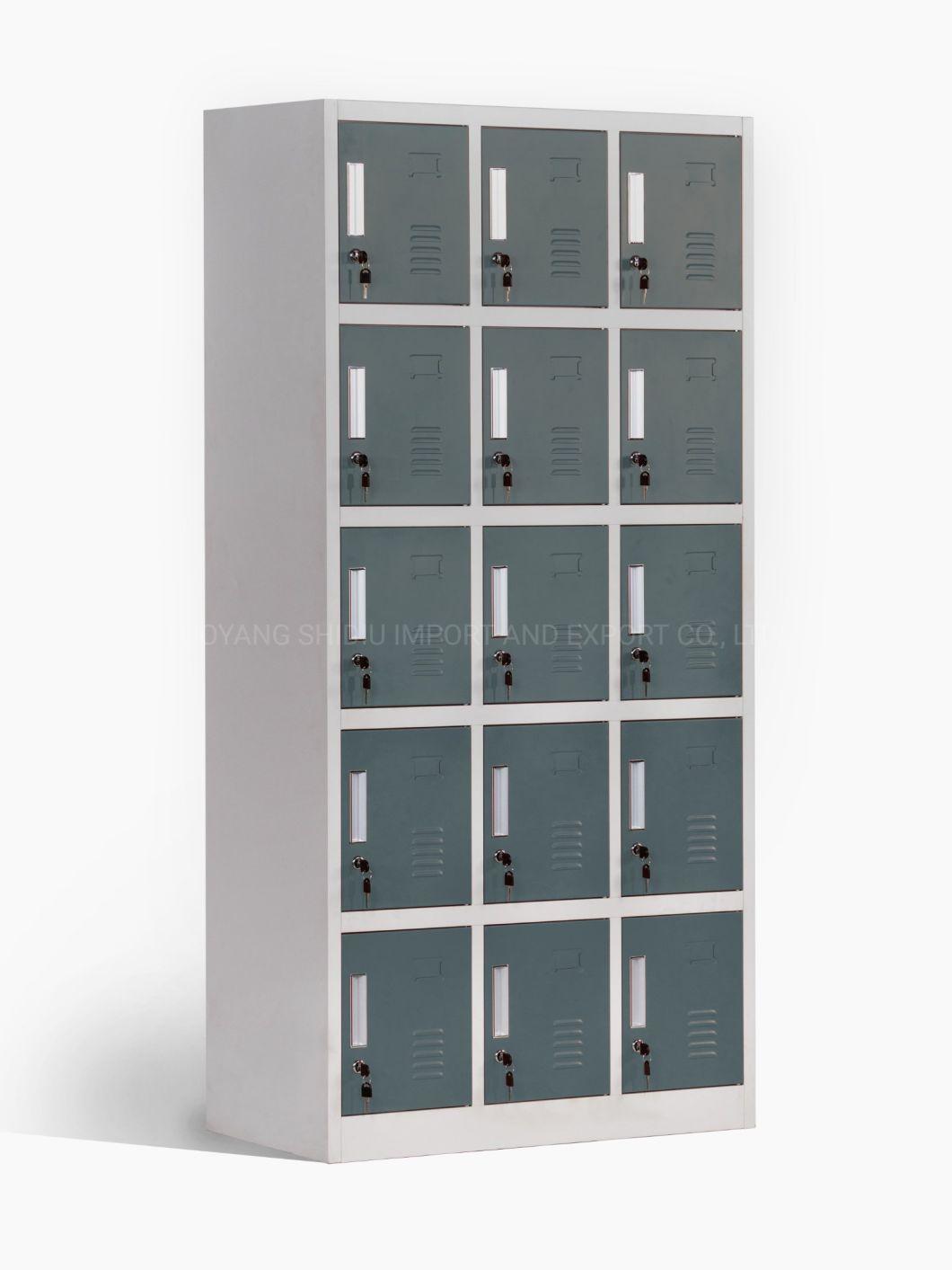 15 Doors Compartment Warehouse Storage Box Lockers for Workers