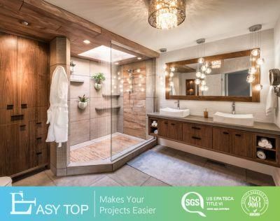 Durable Luxury Simple Installation Wood MDF Melamine Bathroom Vanity Cabinet