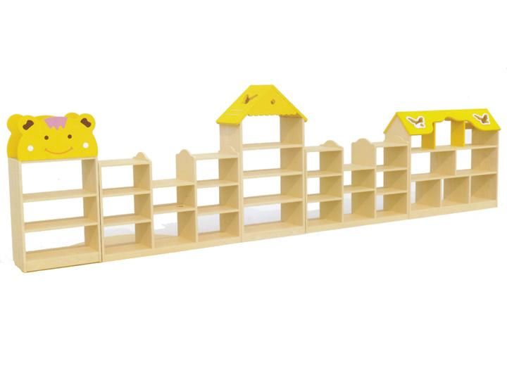 Preschool Kids Wooden Toy Shelf School Classroom Furniture