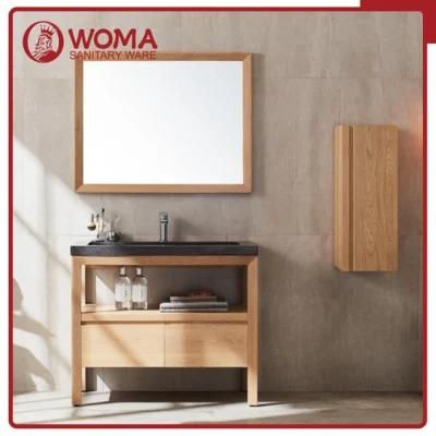 2018 Solid Wood Floor Standing Cabinet Bathroom Vanity