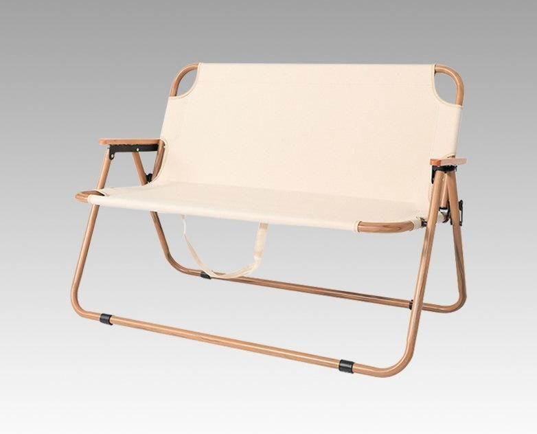 Wholesale Double Seat Camping Alloy Folding Beach Aluminium Double Chair Outdoor