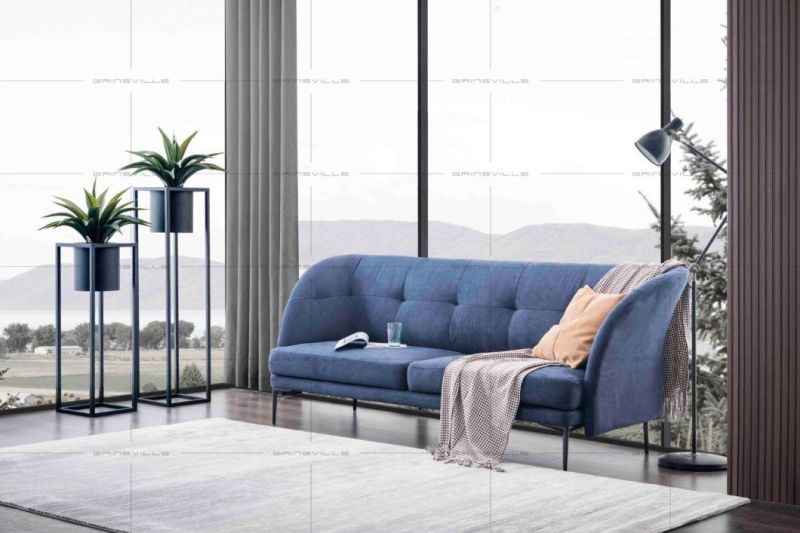 Wholesale Home Livingroom Furniture Combined Couch Fabric/Leather Sectional Sofa Chair Leisure Sofas Set
