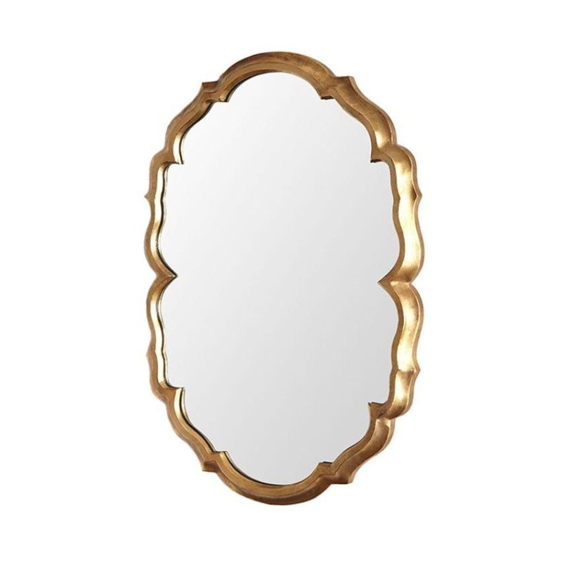 European Nordic Oval Creative Old Mirror Antique Bathroom Porch Mirror Decorative Mirror American Dressing Mirror