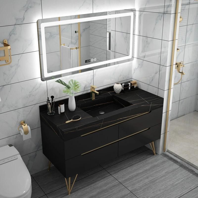 Cabinet Living Room Black Bathroom Cabinets with Bathroom Smart Mirror
