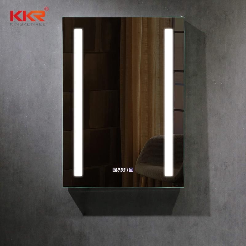Fancy Wall Mounted LED Smart Bathroom Cabinet Glass Mirror